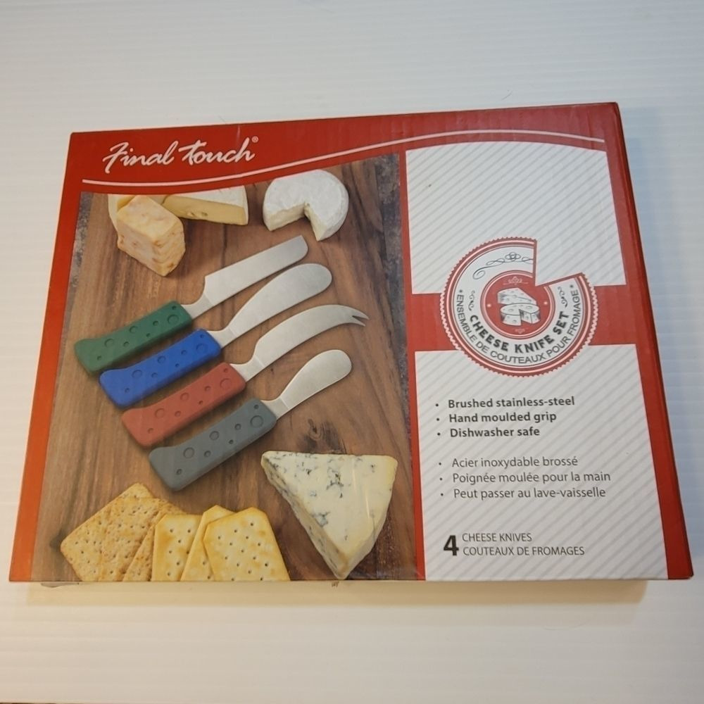 New in Box Final Touch Cheese Knife Set